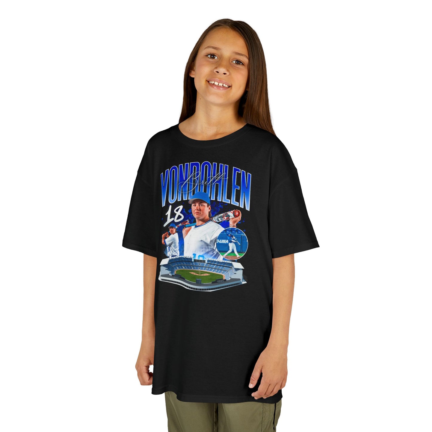 Brett Vondohlen Last Name Highlight Kids Tee
