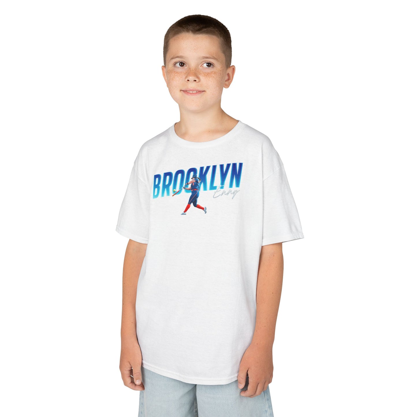 Brooklyn Enny Cursive Combo Colored Kids Tee
