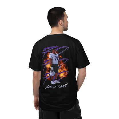 Antonio Heath Logo Front & Back Premium Tee