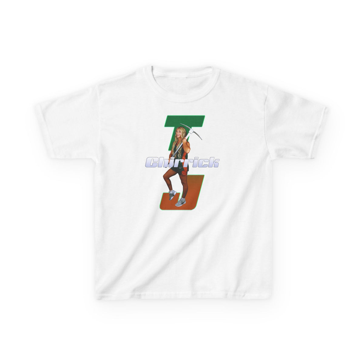 TJ Chirrick Retro Initials Kids Tee
