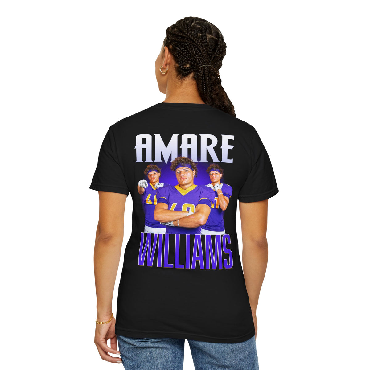 Amare Williams Logo Front & Back Premium Tee