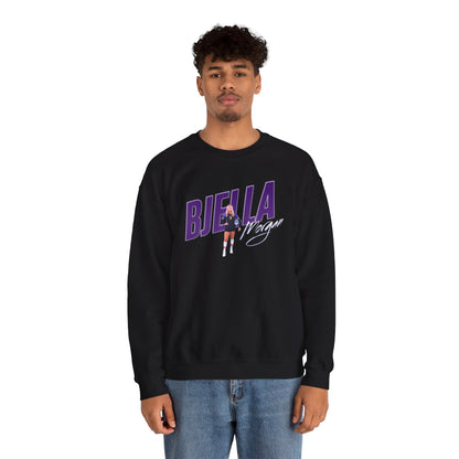 Morgan Bjella Cursive Combo Colored Crewneck Sweatshirt