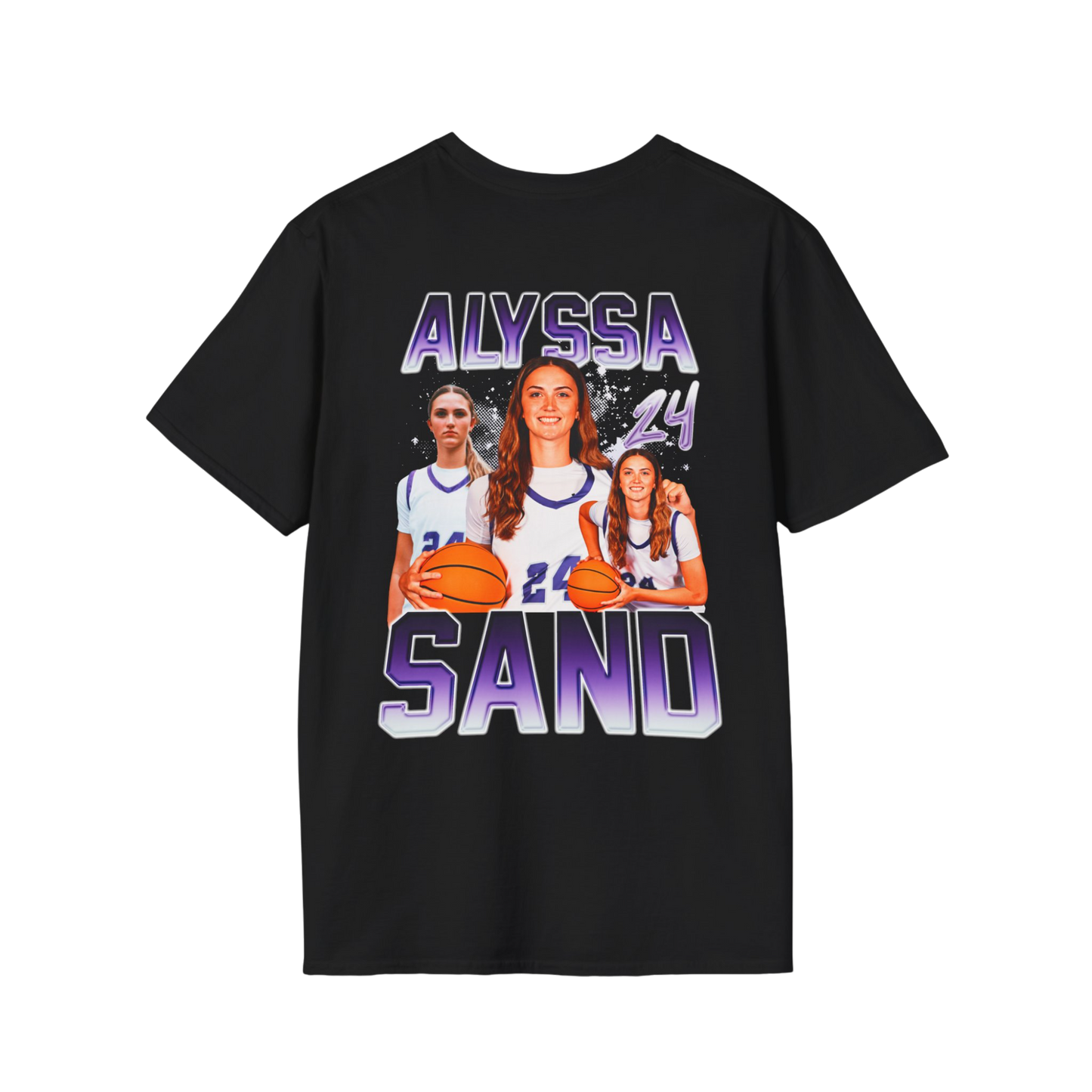 Alyssa Sand Soft-Style Badge Tee