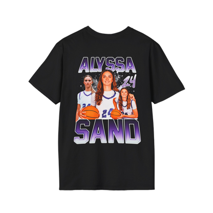 Alyssa Sand Soft-Style Badge Tee