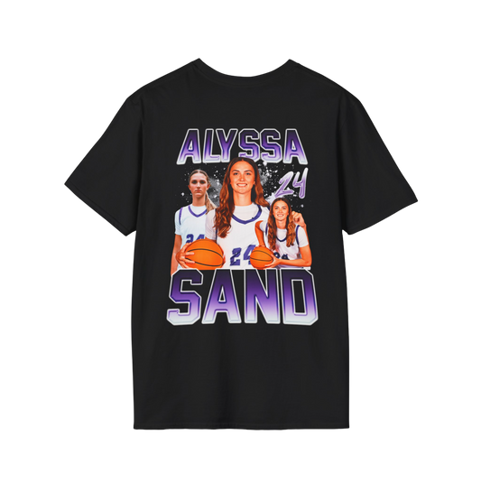 Alyssa Sand Soft-Style Badge Tee