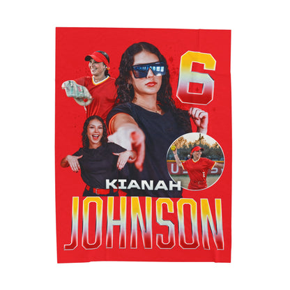 Kianah Johnson Name & Number Ombre 60"-80" Plush Blanket