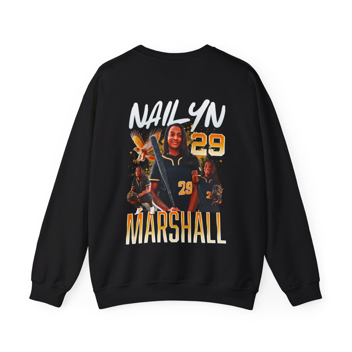 Nailyn Marshall Logo Front & Back Crewneck