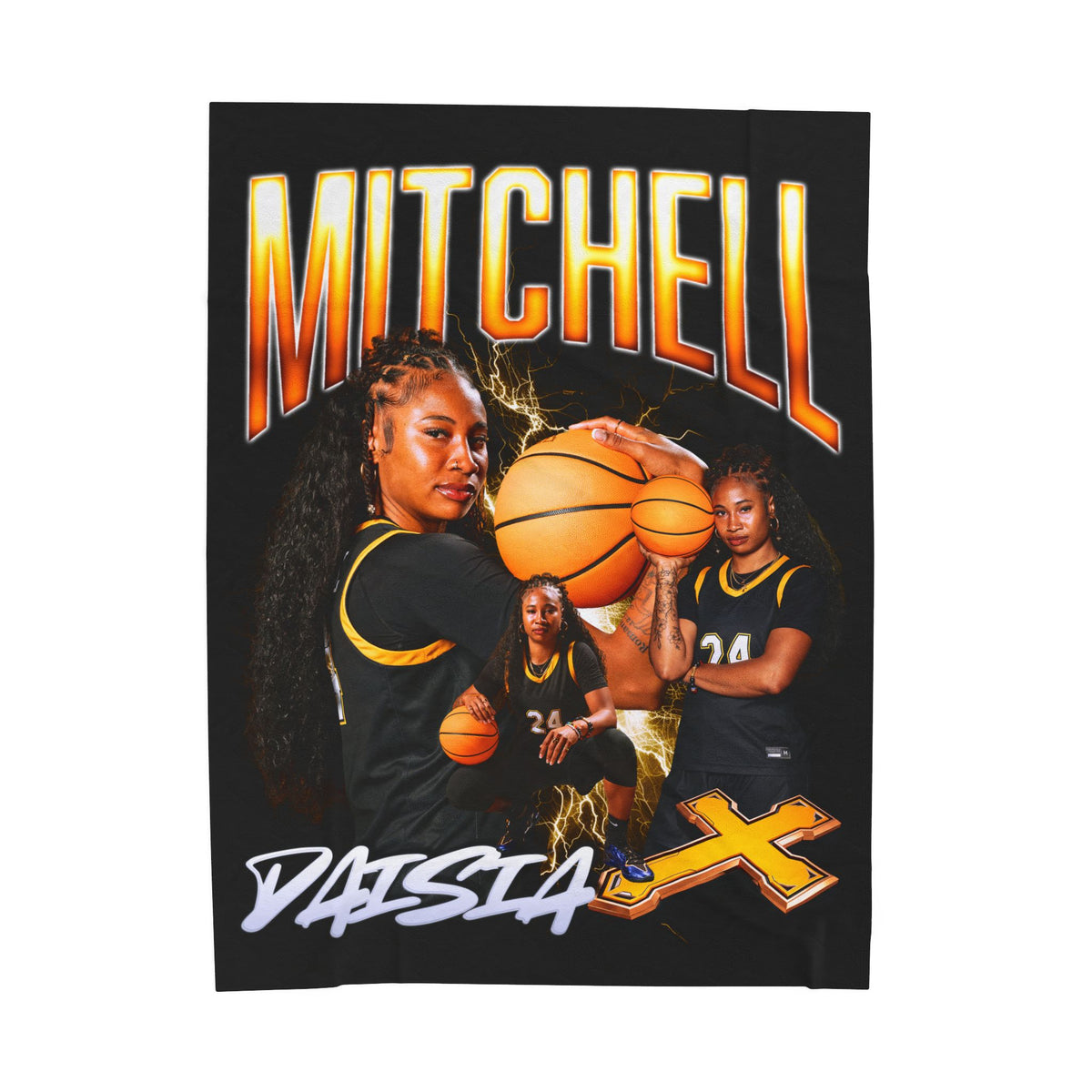 Daisia Mitchell 60"-80" Plush Blanket