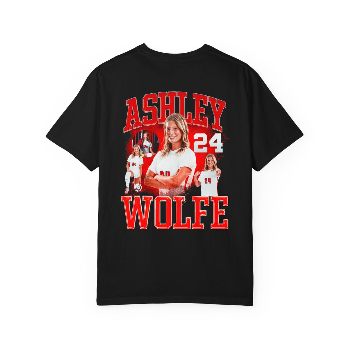 Ashley Wolfe Logo Front & Back Premium Tee