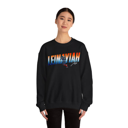 Leinayiah Jex Cursive Combo Colored Crewneck Sweatshirt