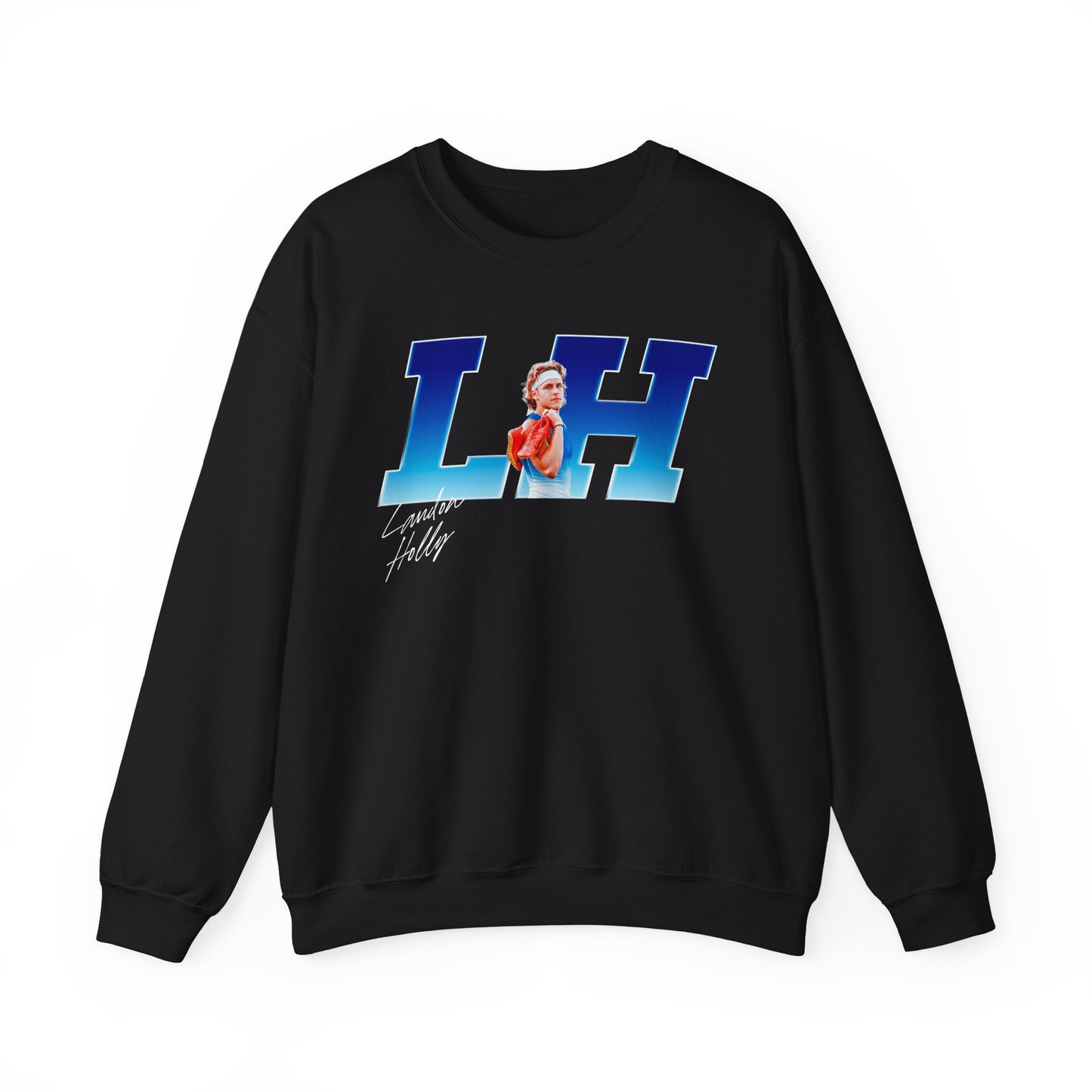 Landon Holly Big Initials Colored Crewneck Sweatshirt