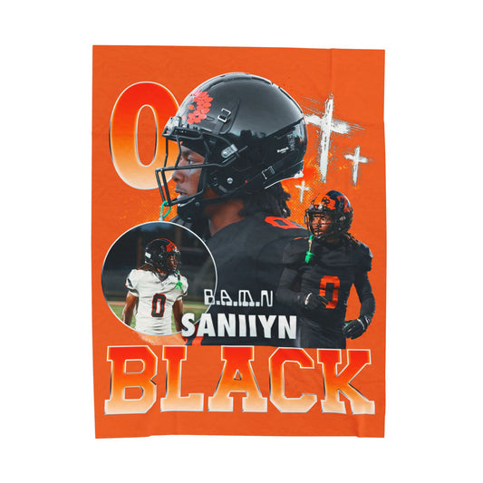 Saniiyn Black 60"-80" Plush Blanket