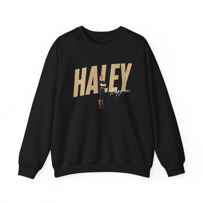 Haley Waggoner Cursive Combo Crewneck Sweatshirt
