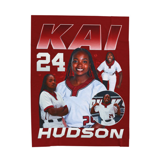 Kai Hudson First Name Highlight 60"-80" Plush Blanket