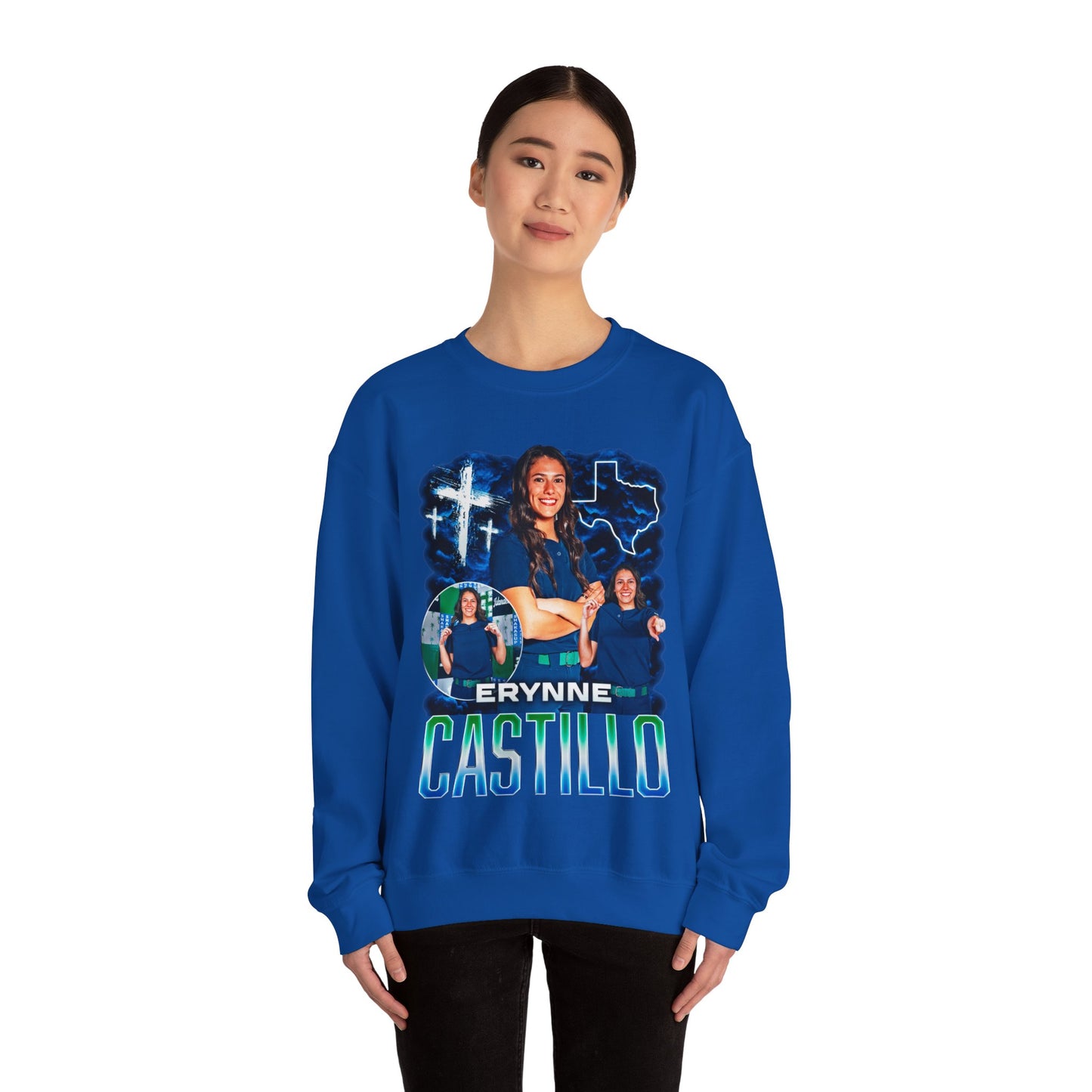 Erynne Castillo Faith Based Crewneck Sweatshirt