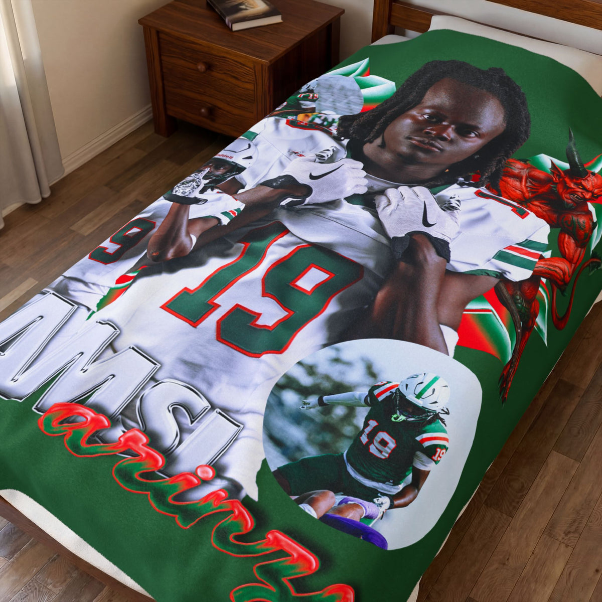 Kamsi Arinze 60"-80" Plush Blanket