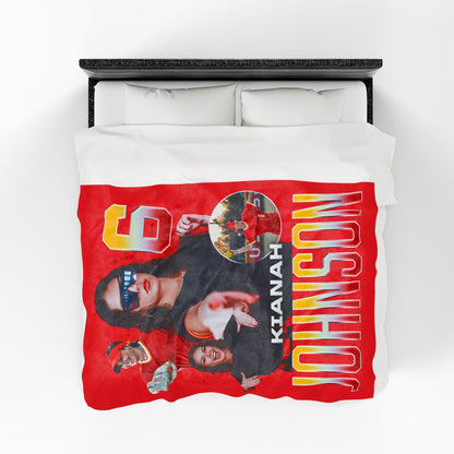 Kianah Johnson Name & Number Ombre 60"-80" Plush Blanket