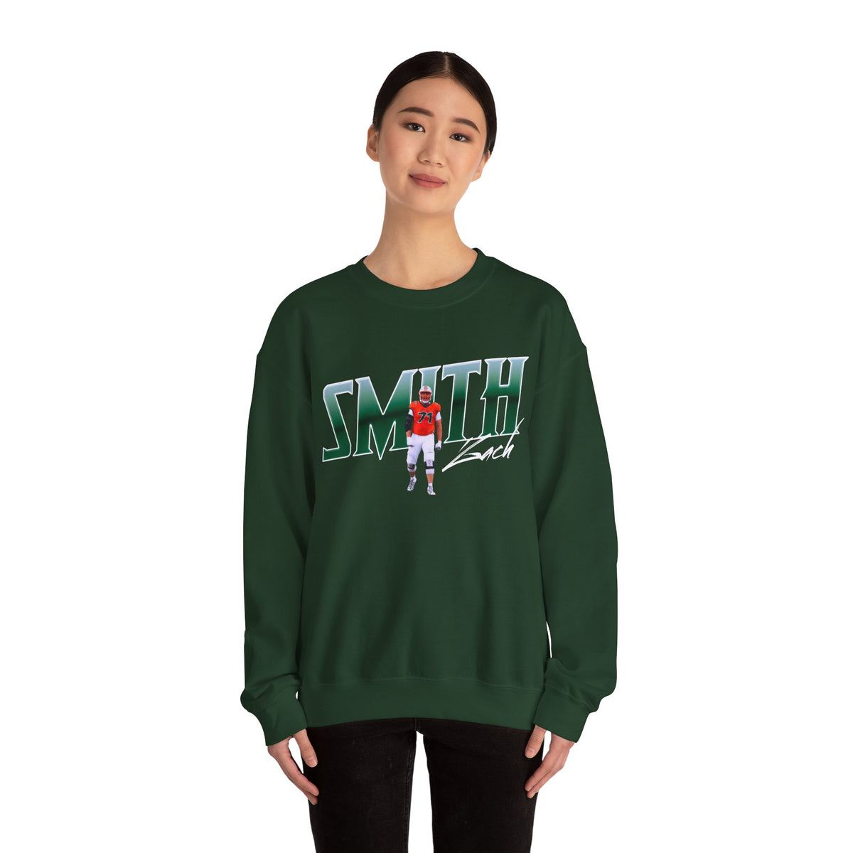 Zach Smith Cursive Combo Colored Crewneck Sweatshirt