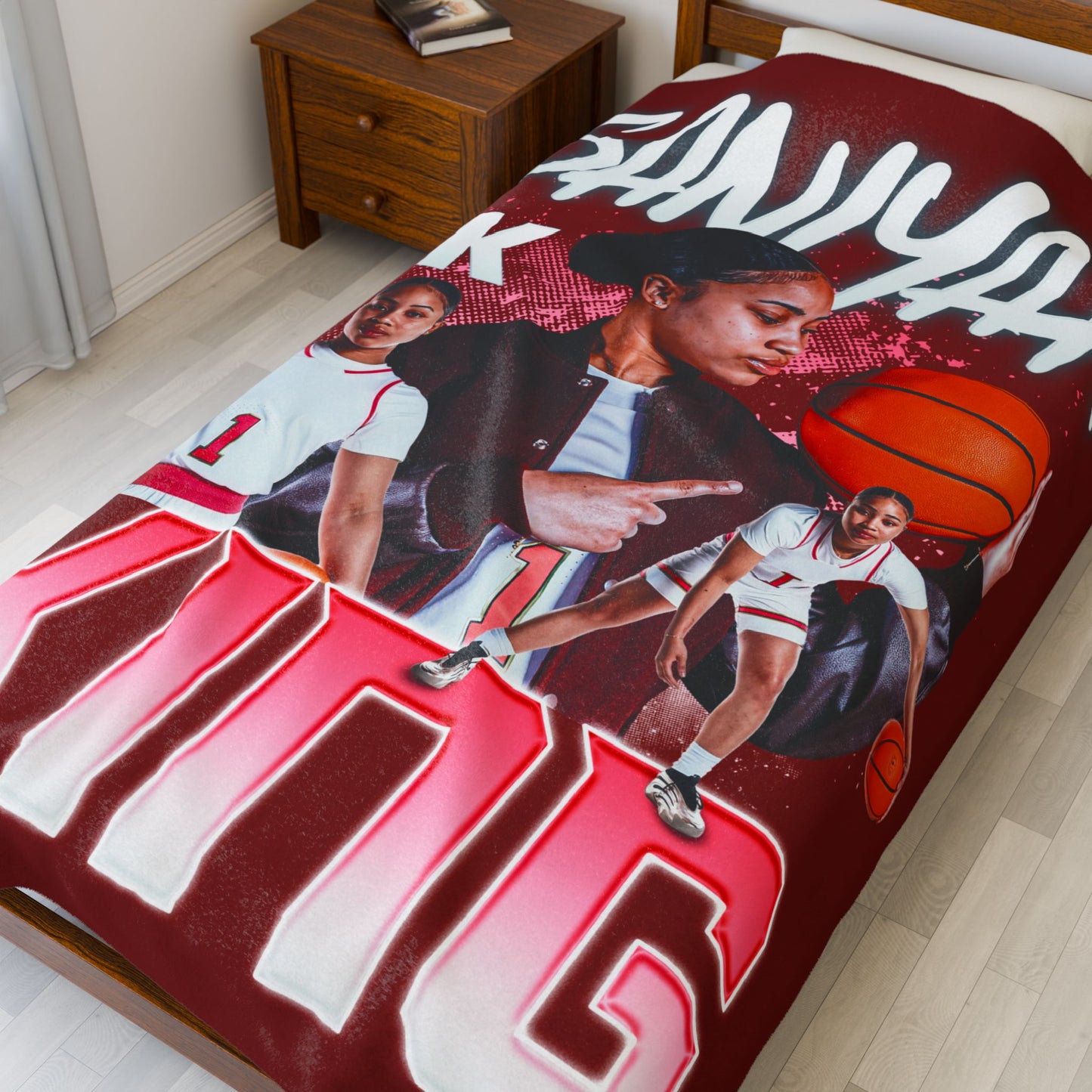 Saniyah King 60"-80" Plush Blanket