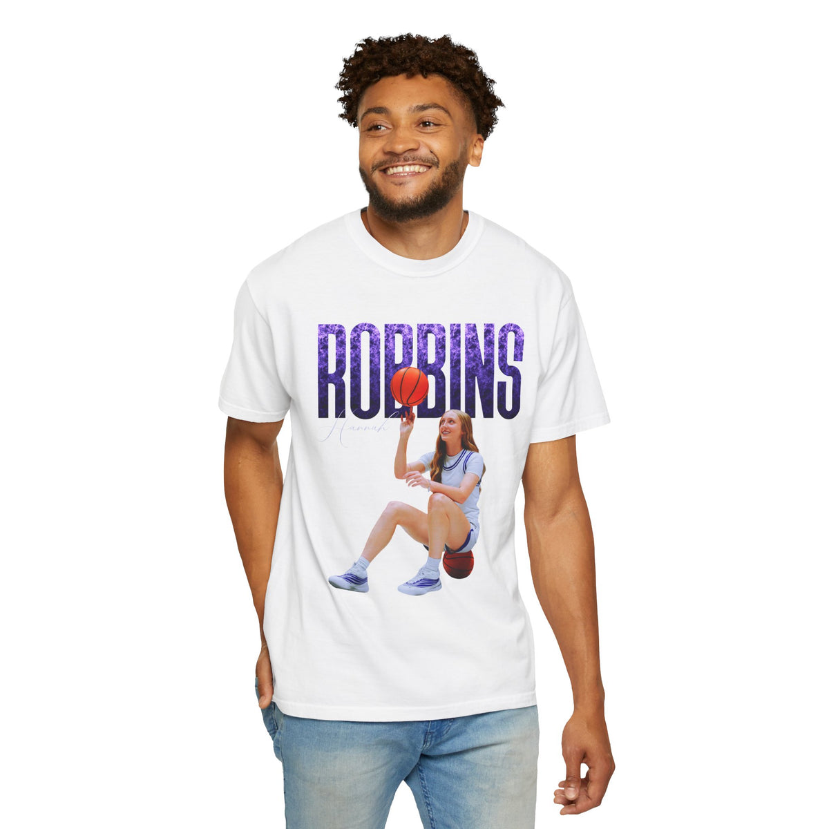 Hannah Robbins Curved Combo Colored Premium Tee