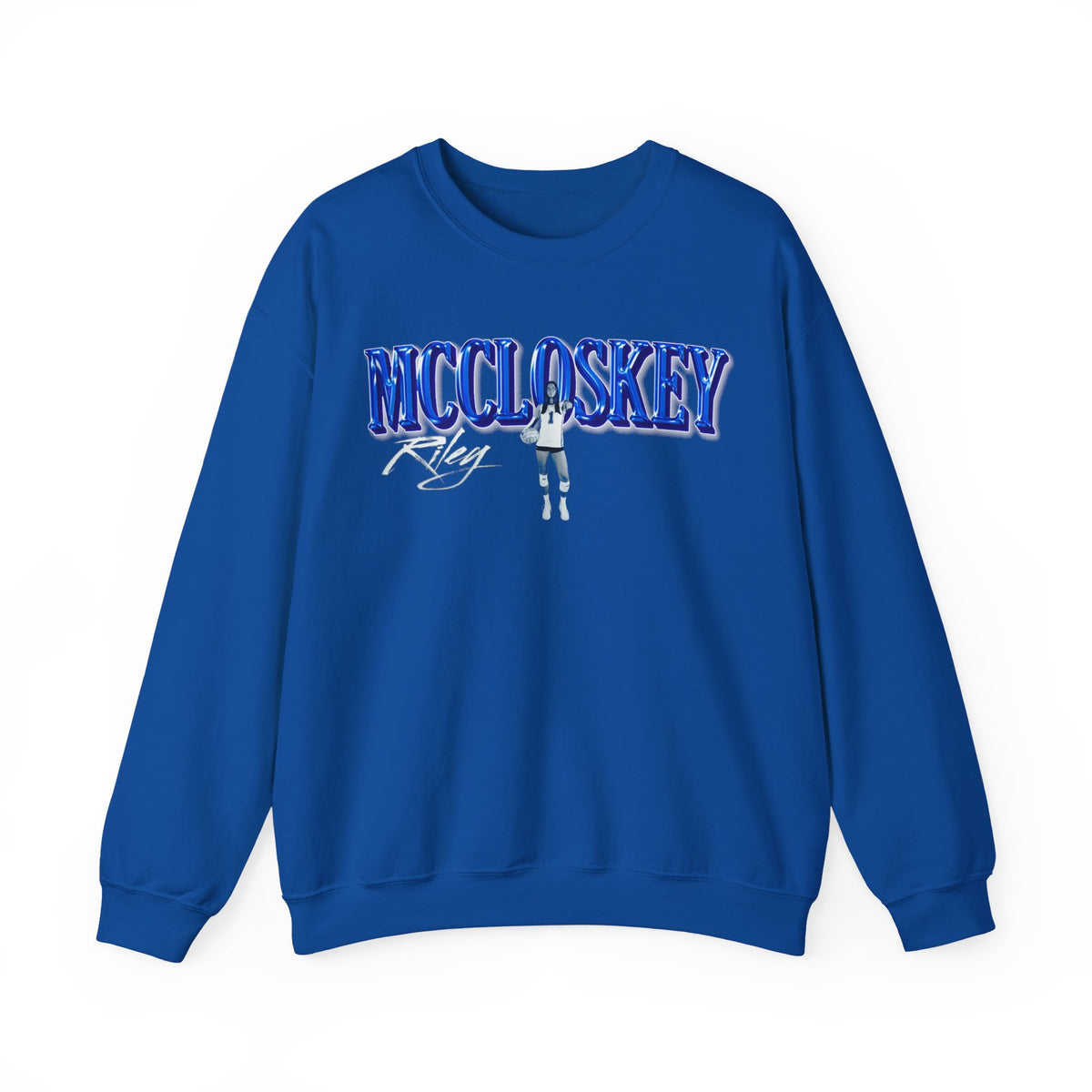 Riley McCloskey Curved Combo Colored Crewneck Sweatshirt