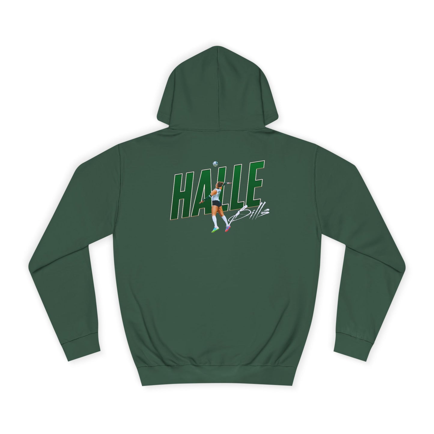 Halle Bills Cursive Combo Colored Premium Hoodie
