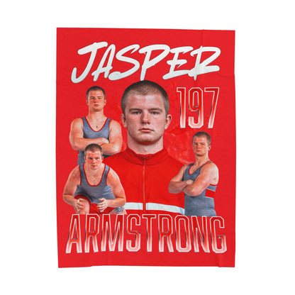 Jasper Armstrong 60"-80" Plush Blanket