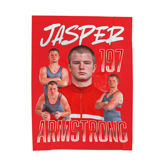 Jasper Armstrong 60"-80" Plush Blanket