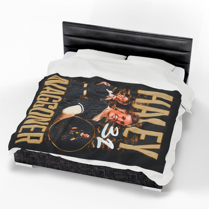 Haley Waggoner Single Color Combo 60"-80" Plush Blanket