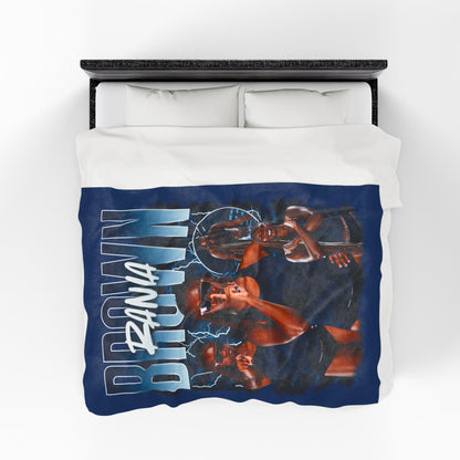 Rania Brown 60"-80" Plush Blanket