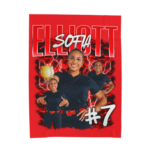 Sofia Elliott 60"-80" Plush Blanket