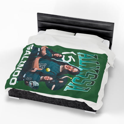 Alyssa Galindo First Name Highlight 60"-80" Plush Blanket