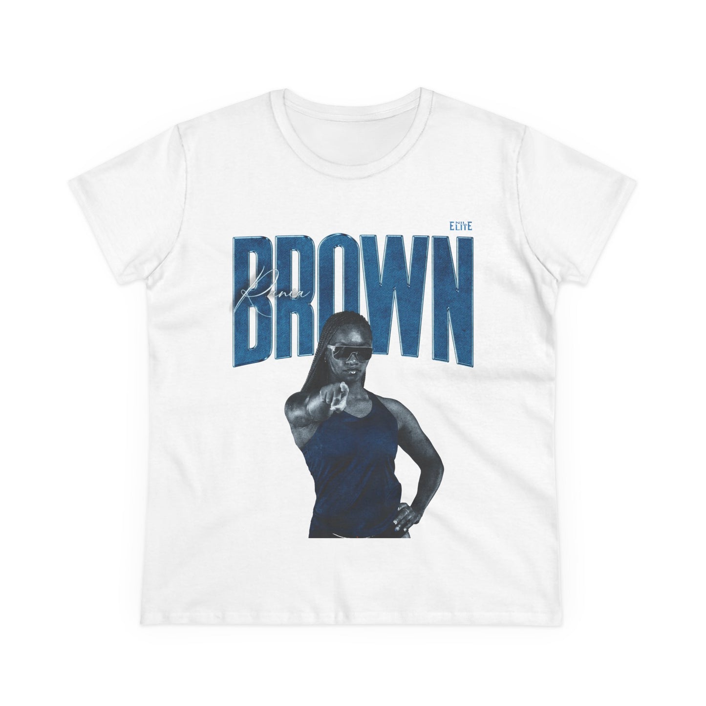Rania Brown Faded Glory Women's Tee