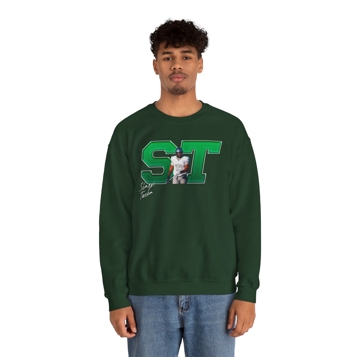 Siaosi Tuika Big Initials Crewneck Sweatshirt