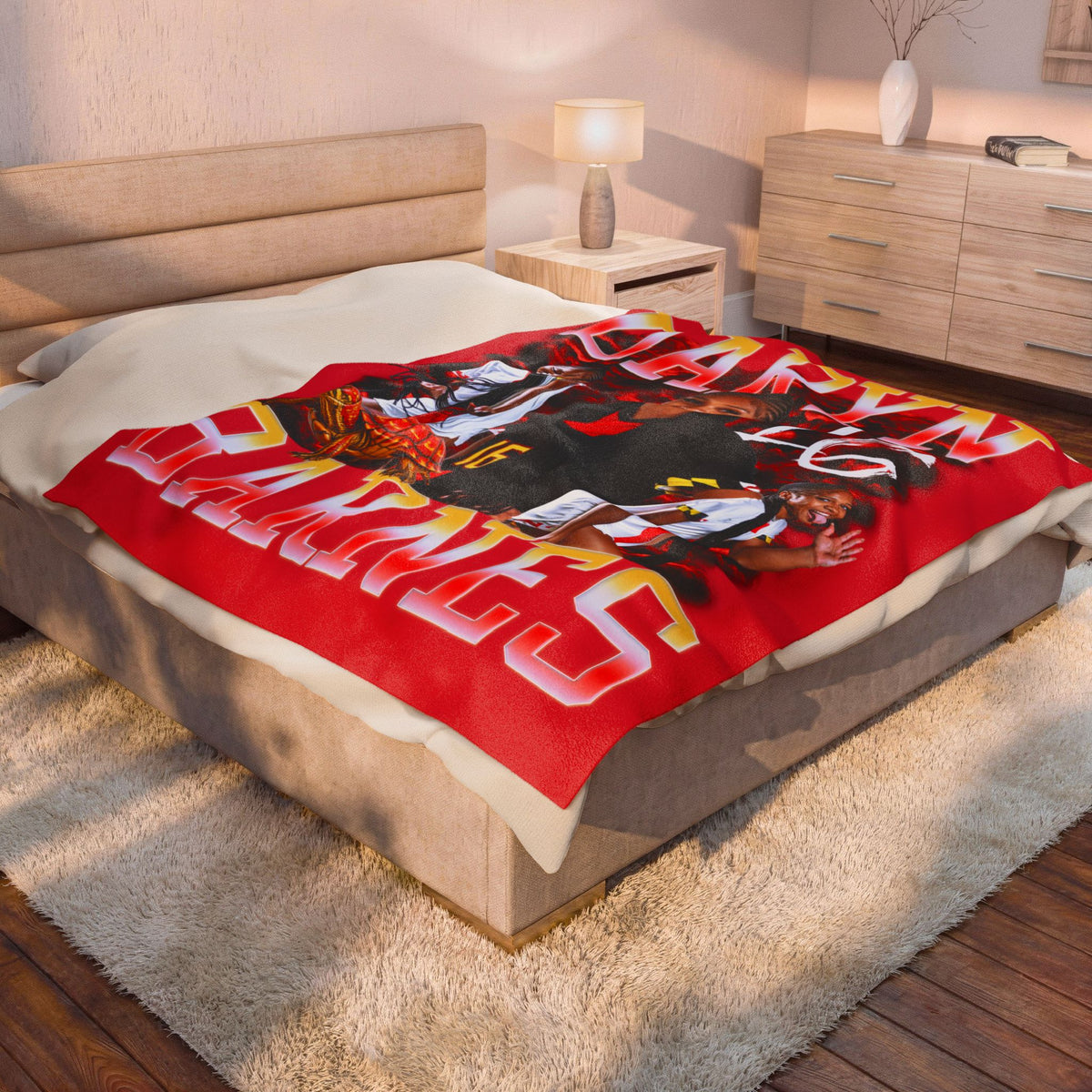 Daryn Barnes 60"-80" Plush Blanket