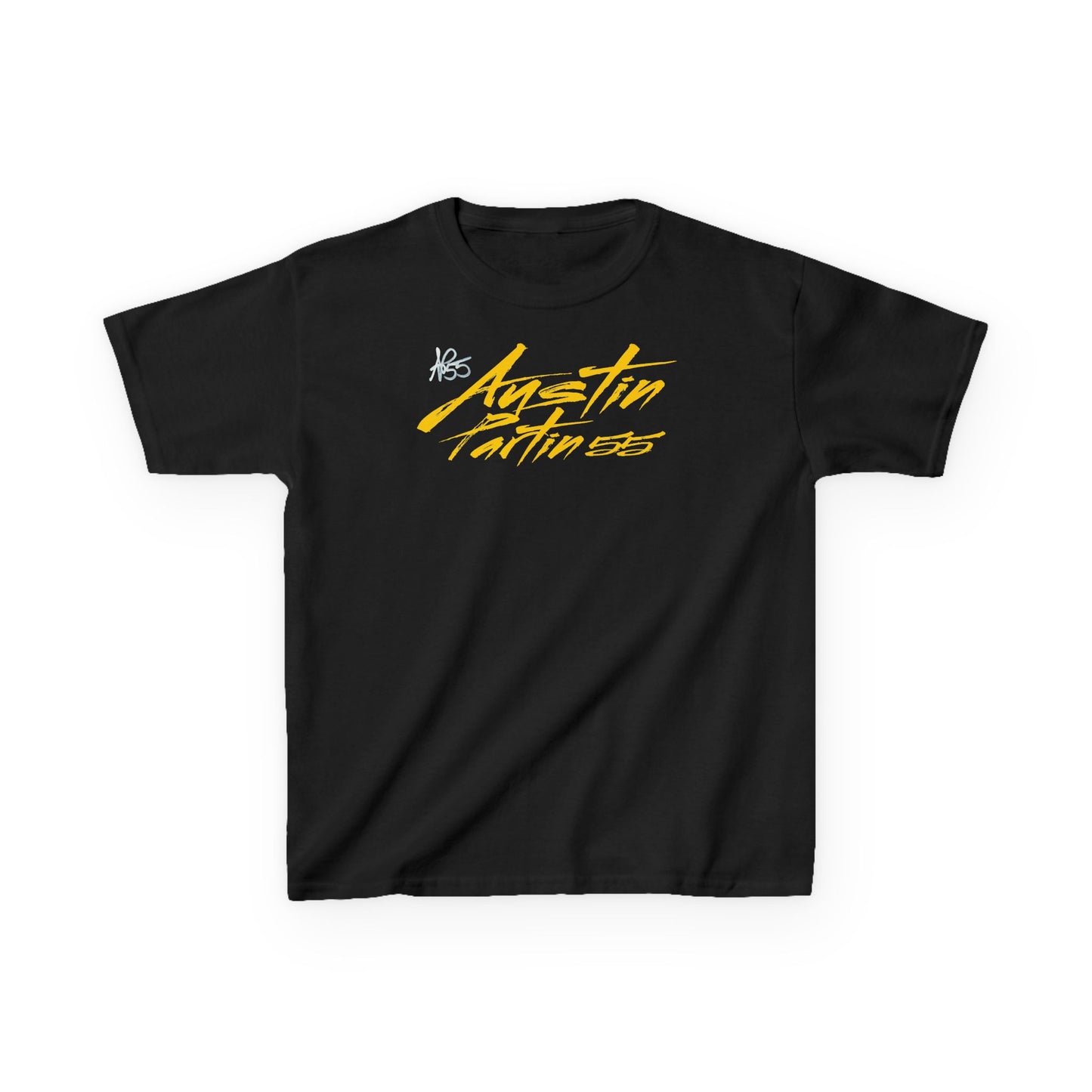 Austin Partin Cursive Name & Number Kids Tee