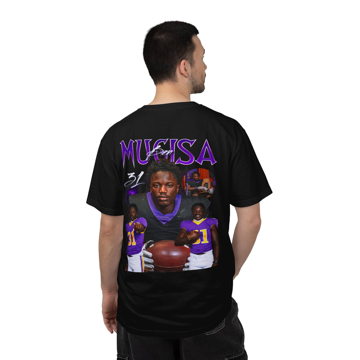 Ben Mugisa Logo Front & Back Premium Tee