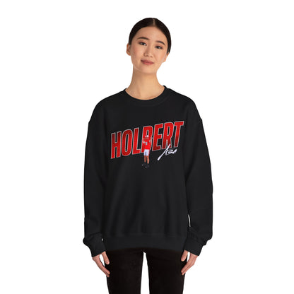 Asa Holbert Cursive Combo Colored Crewneck Sweatshirt