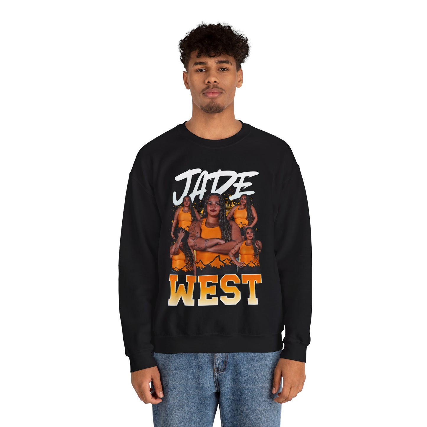 Jade West Colored & White Combo Crewneck Sweatshirt