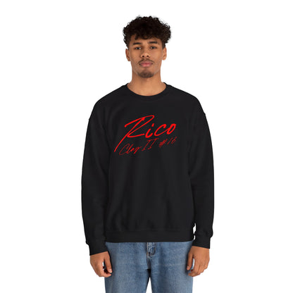 Rico Clay II Cursive Name & Number Crewneck Sweatshirt