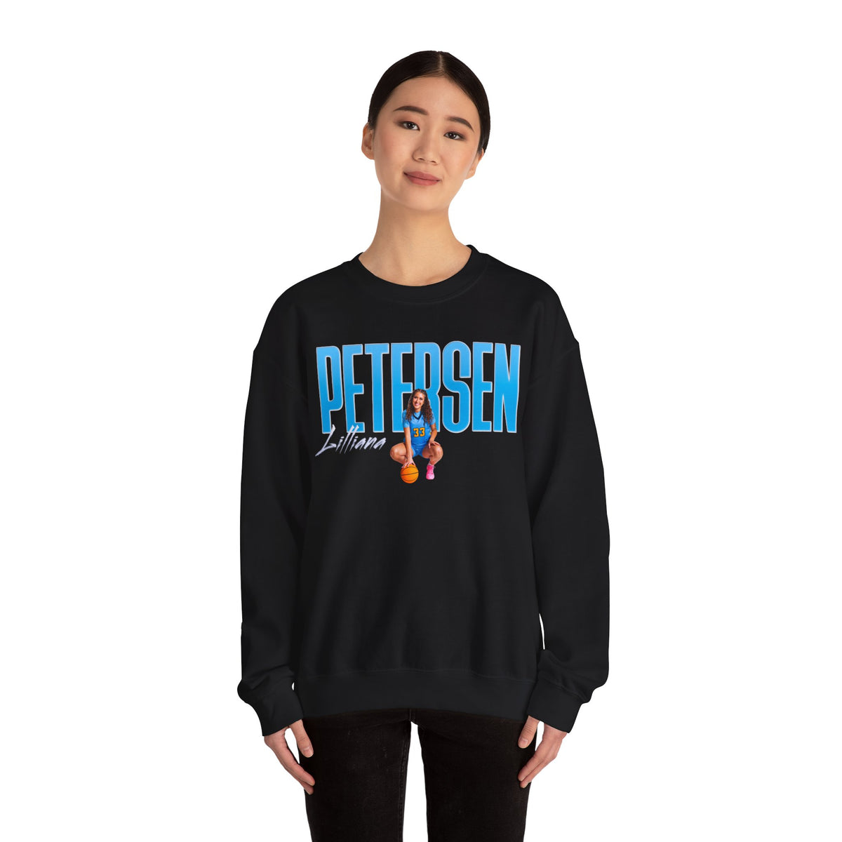 Lilliana Petersen Big Last Name Crewneck Sweatshirt