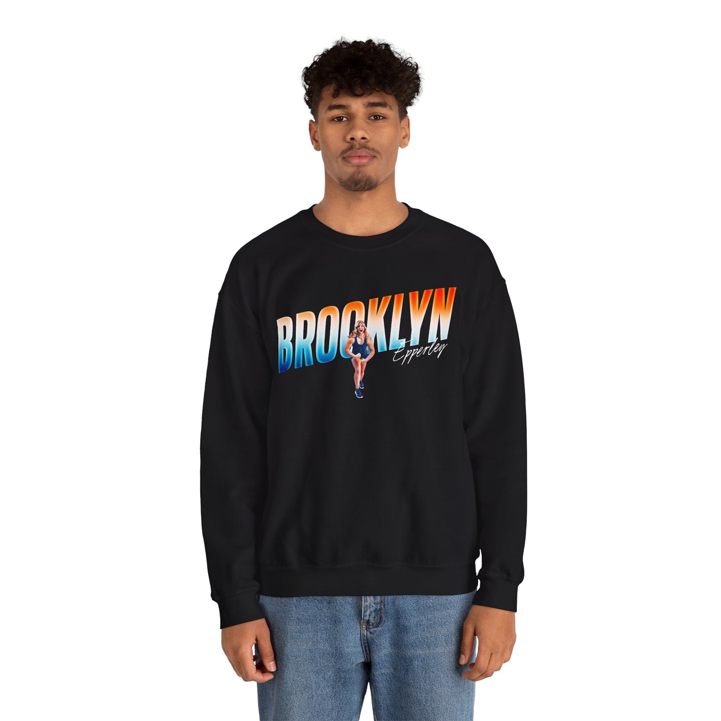 Brooklyn Epperley Cursive Combo Crewneck Sweatshirt