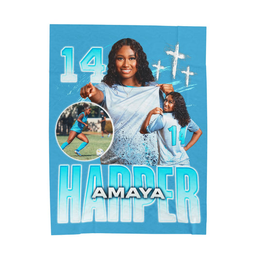 Amaya Harper 60"-80" Plush Blanket