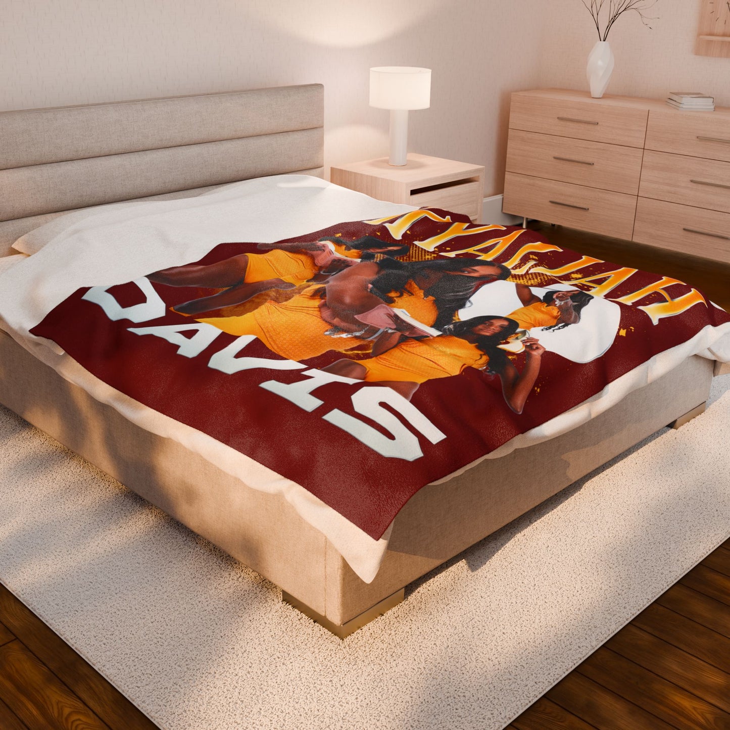 Kyaliah Davis First Name Highlight 60"-80" Plush Blanket