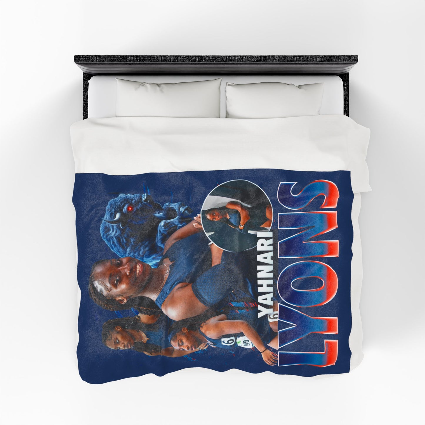 Yahnari Lyons Team Mascot 60"-80" Plush Blanket