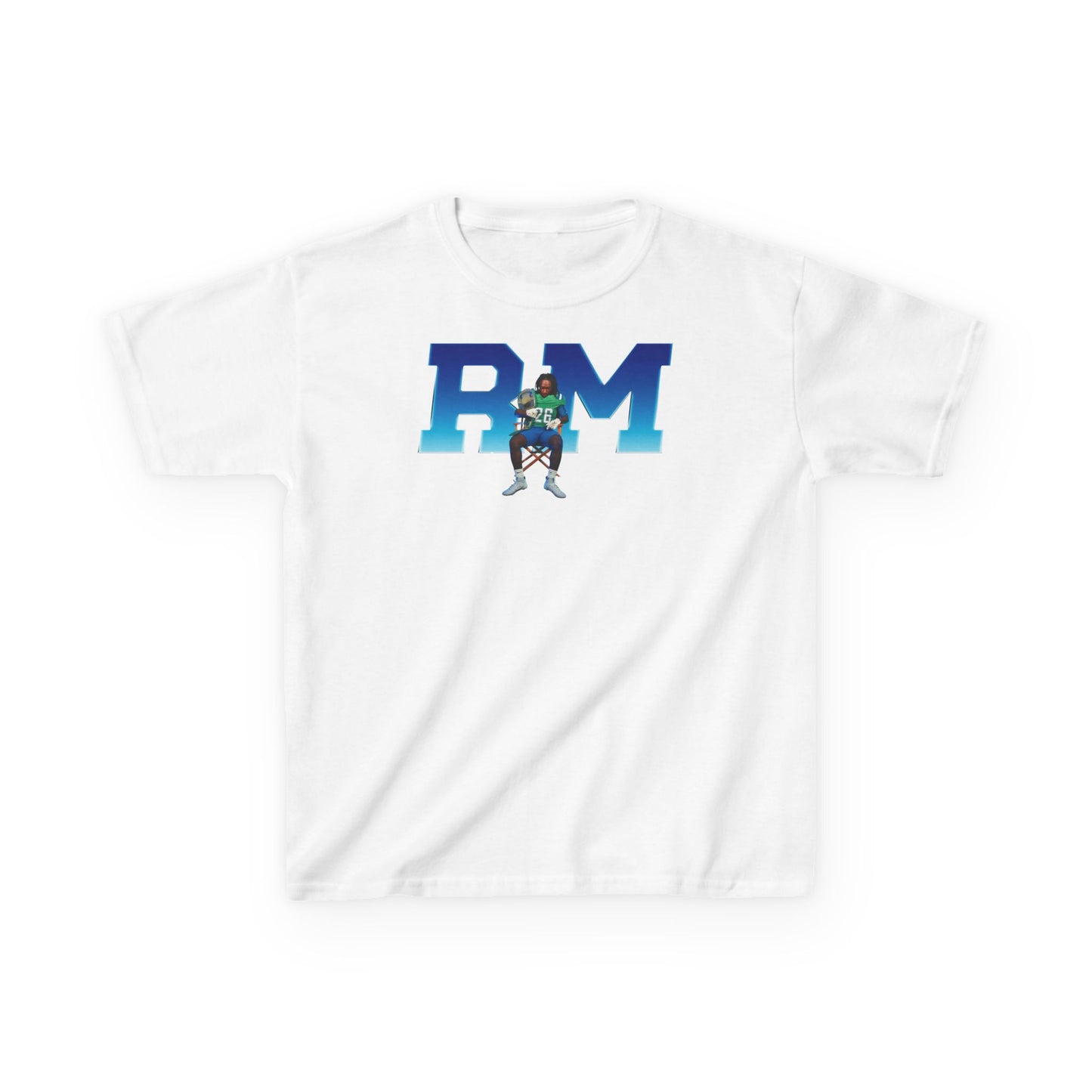 Roosevelt Miller Jr. Big Initials Colored Kids Tee