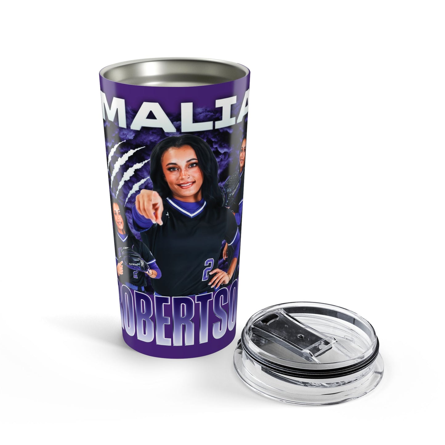 Malia Robertson White & Combo Colored 20oz Tumbler