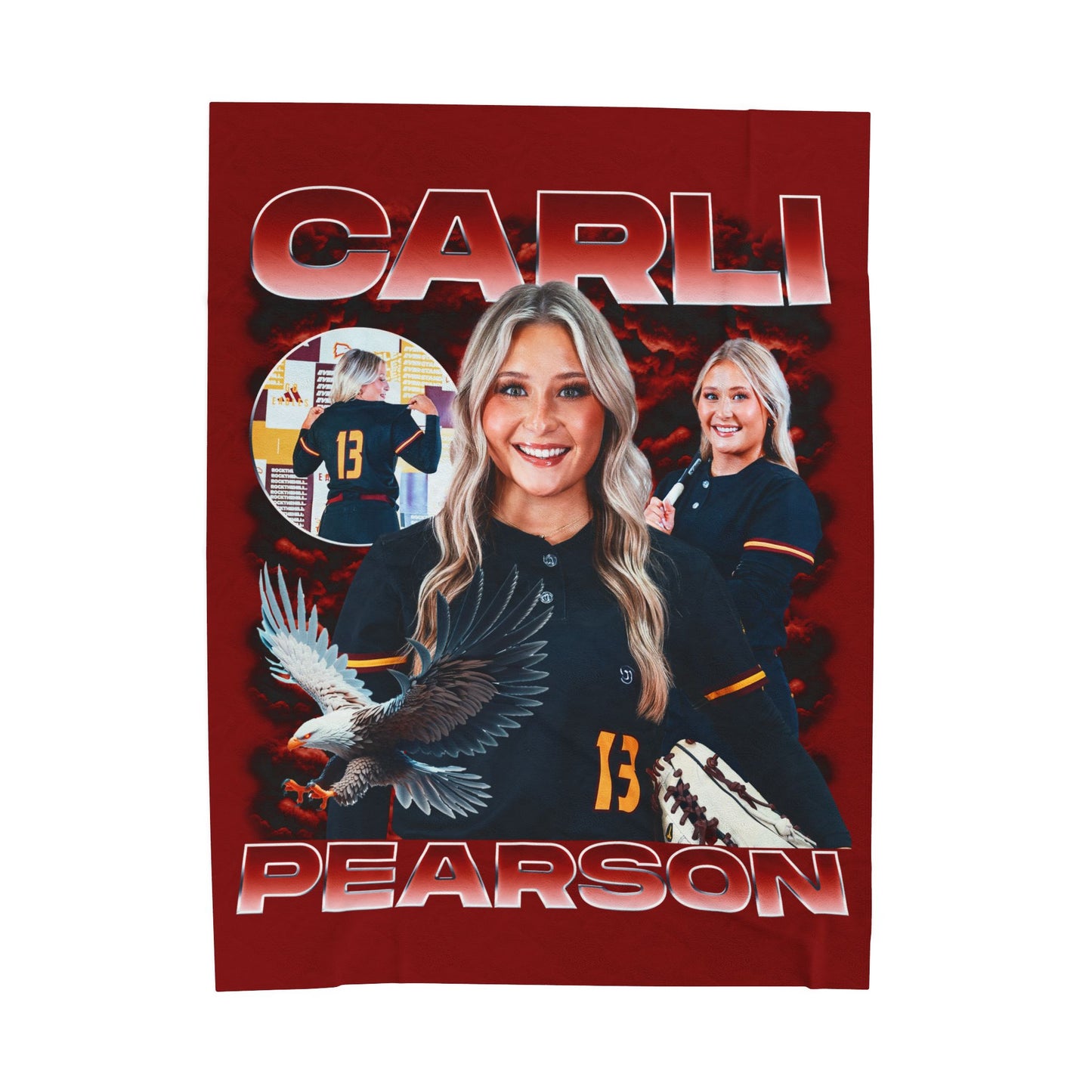 Carli Pearson Single Color Combo 60"-80" Plush Blanket