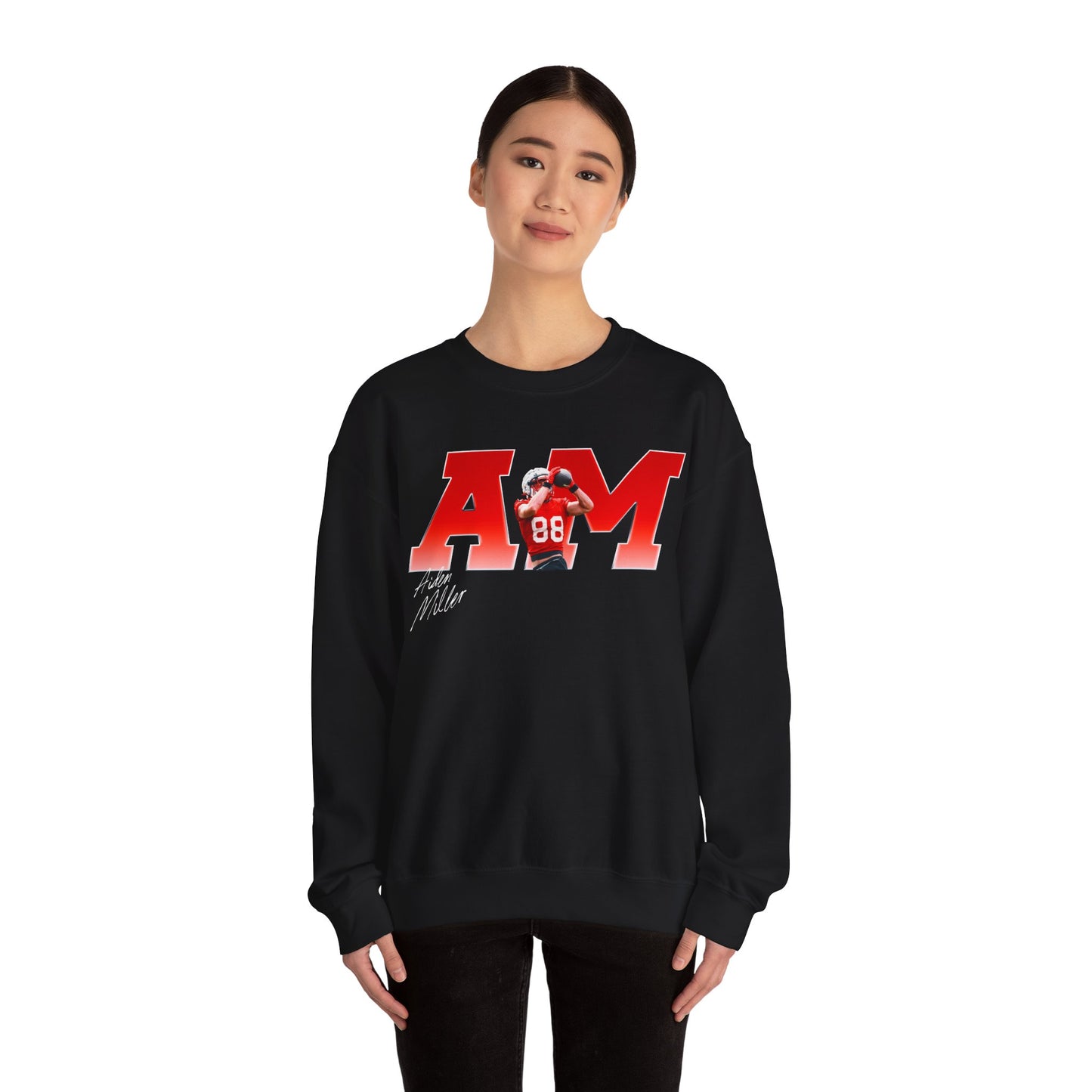 Aiden Miller Big Initials Crewneck Sweatshirt