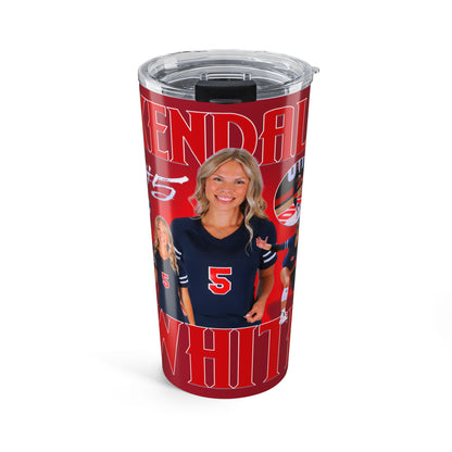 Kendall White 20oz Tumbler
